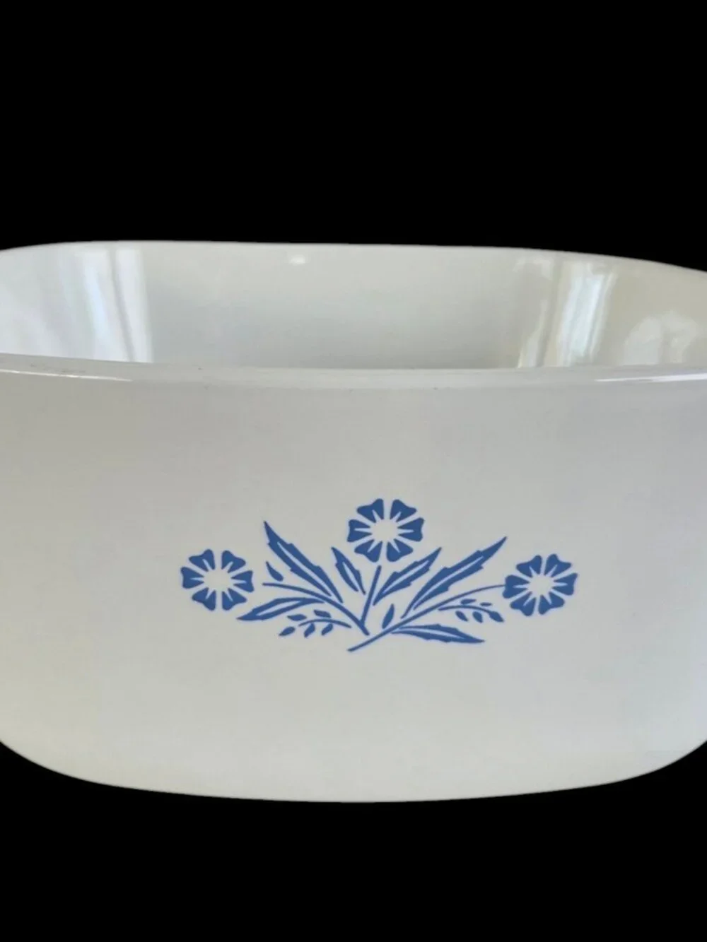 Vintage Corning Ware Blue Cornflower Deep Casserole Dish 2 1/2 Qt Square No Lid